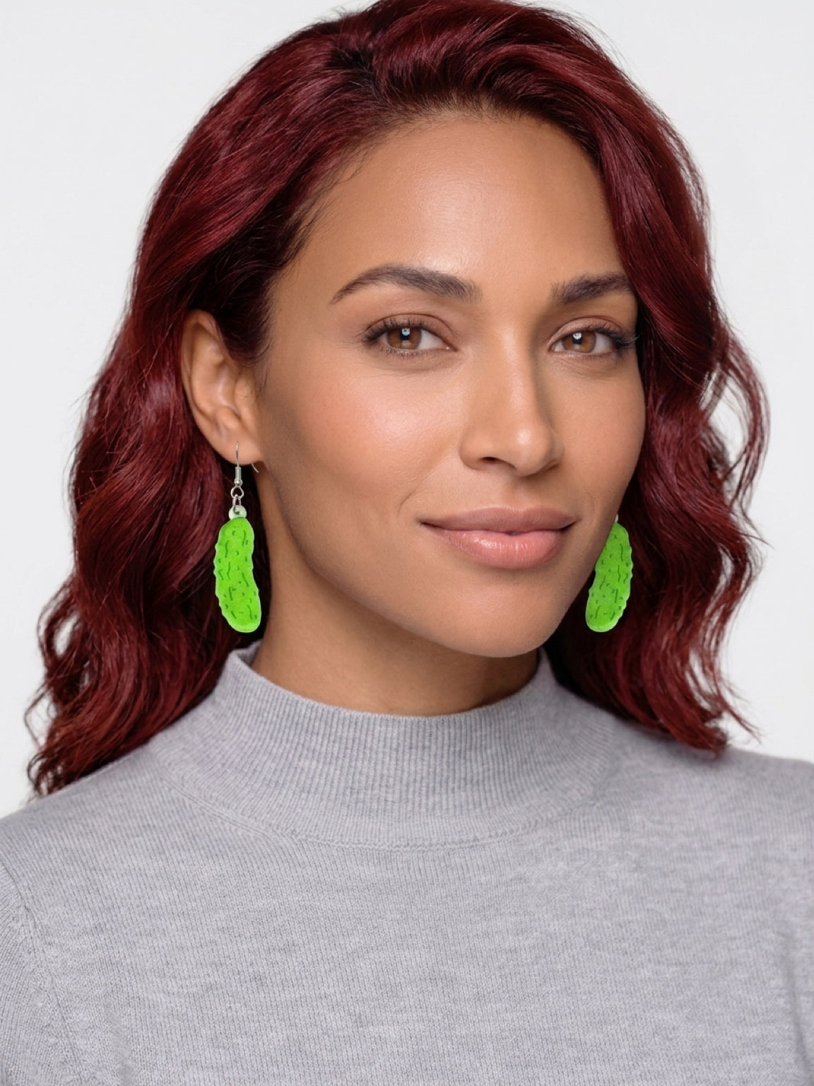 Pickle Acrylic Dangle Earrings