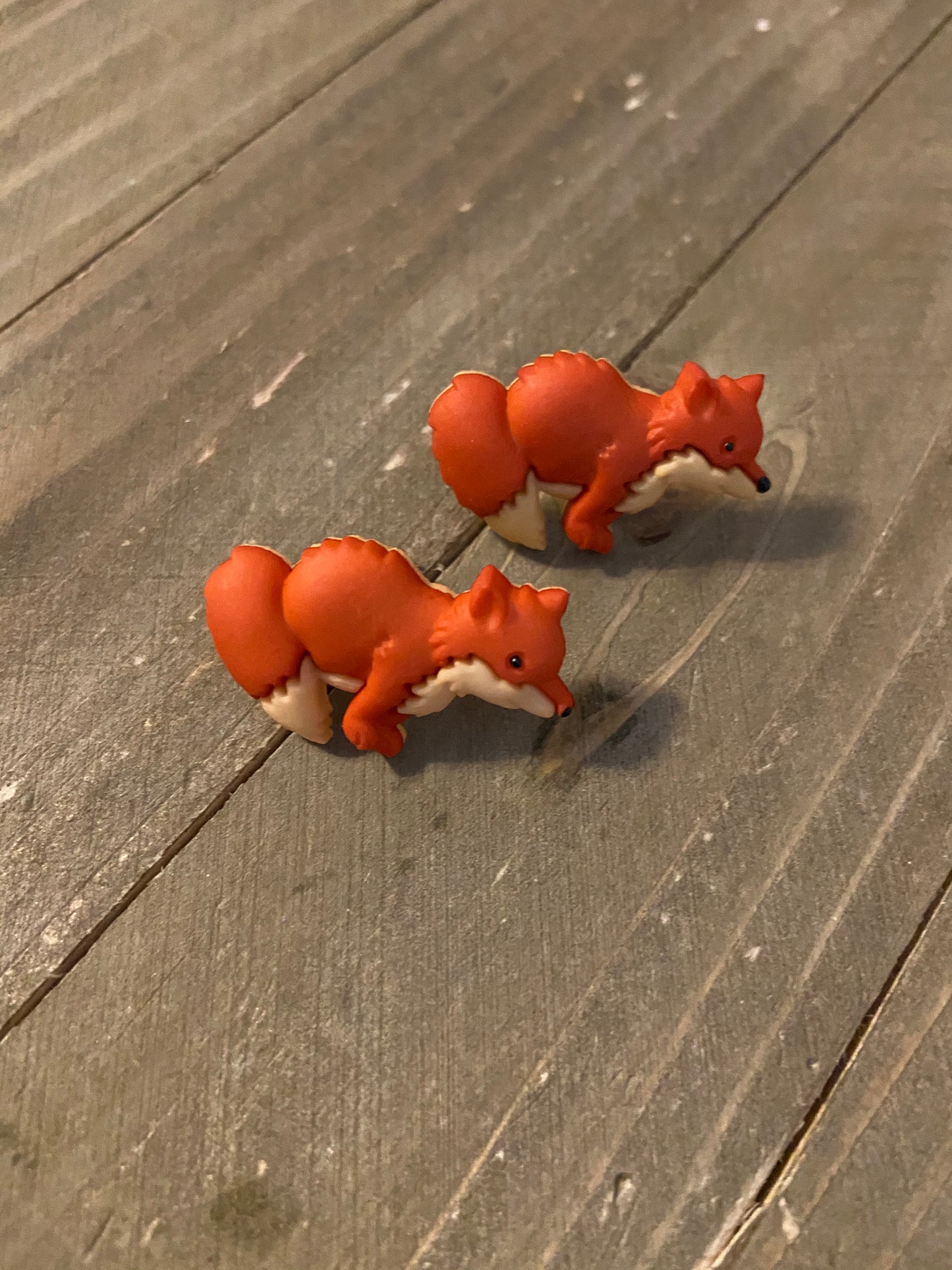 Forest Babies Fox Stud Earrings-Sweet Woodland Fox Jewelry