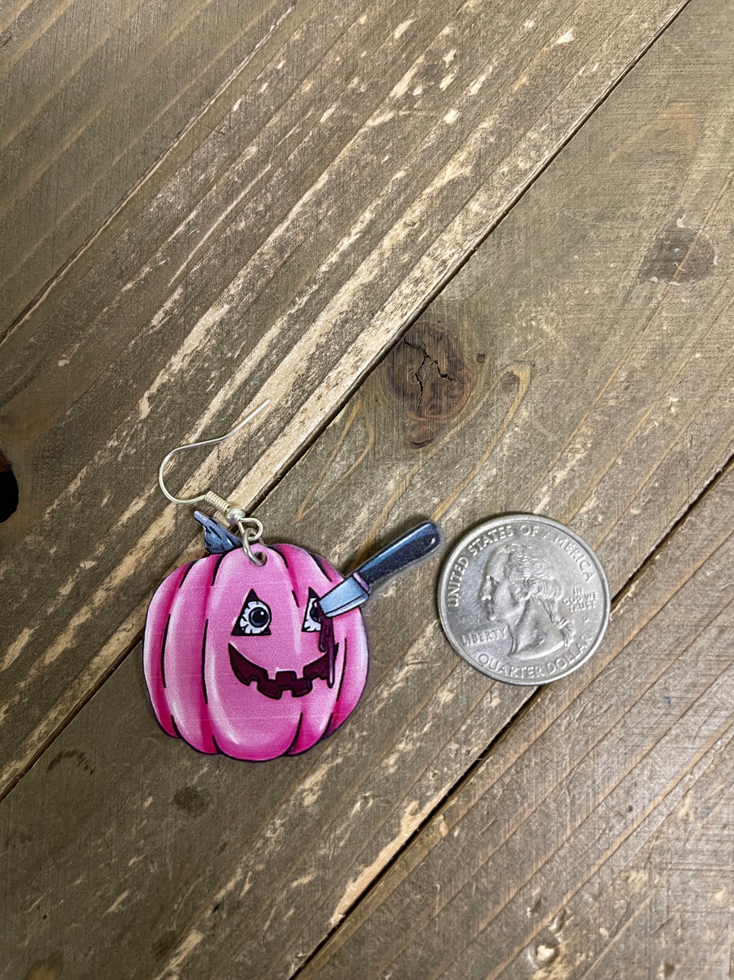 Scary Halloween Collection Wire Earrings (5 scary ones to choose)Pink tiful of LOVE