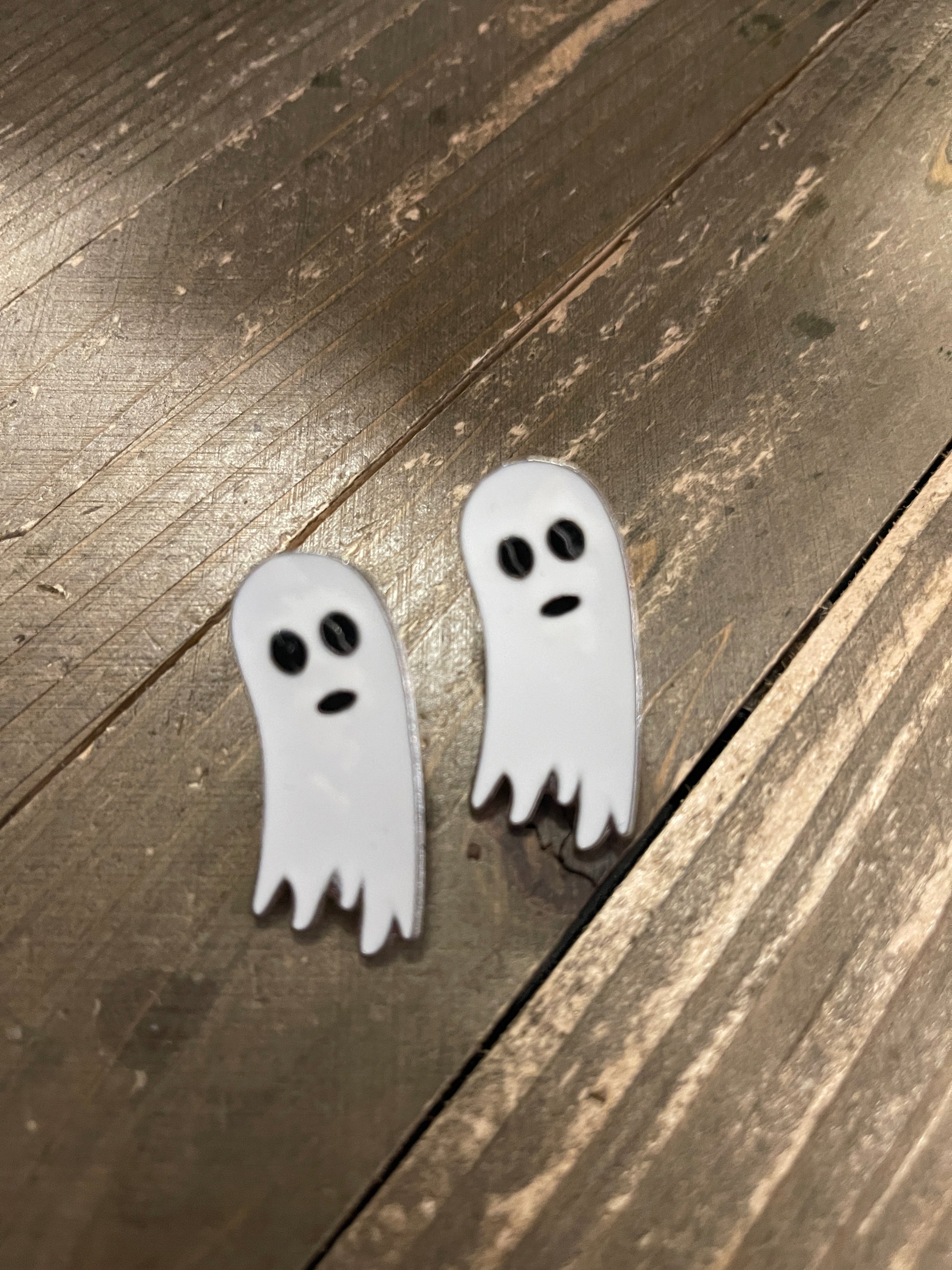 Enamel Ghost Stud EarringsPink tiful of LOVE