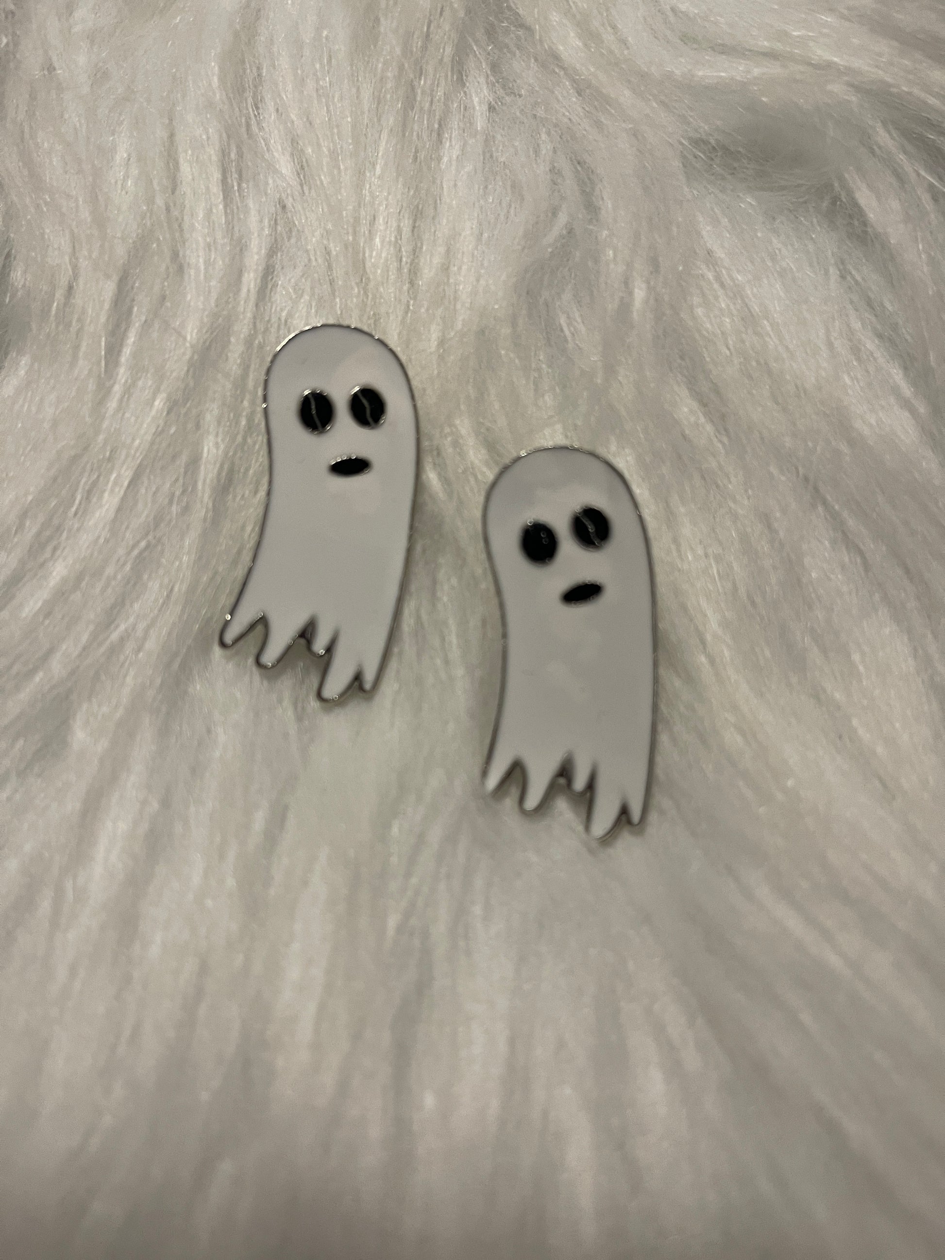 Enamel Ghost Stud EarringsPink tiful of LOVE