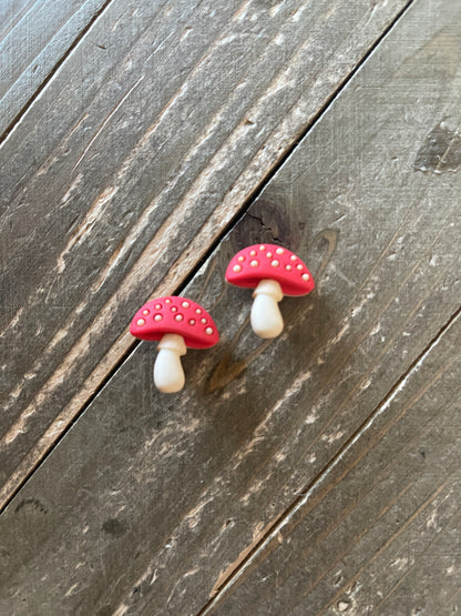 Red Mushroom Stud EarringsPink tiful of LOVE