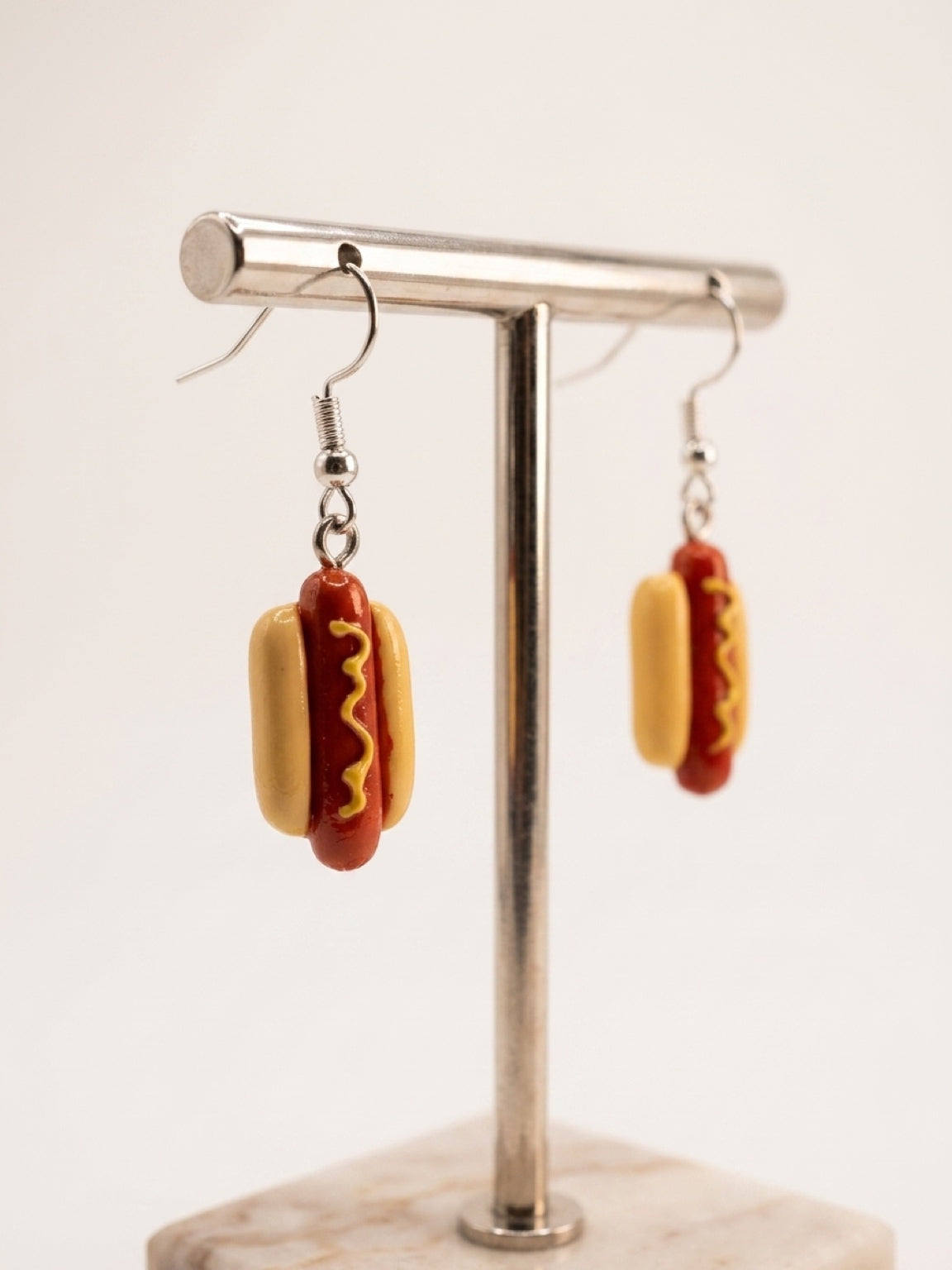 Hot Dog Charm Dangle Earrings