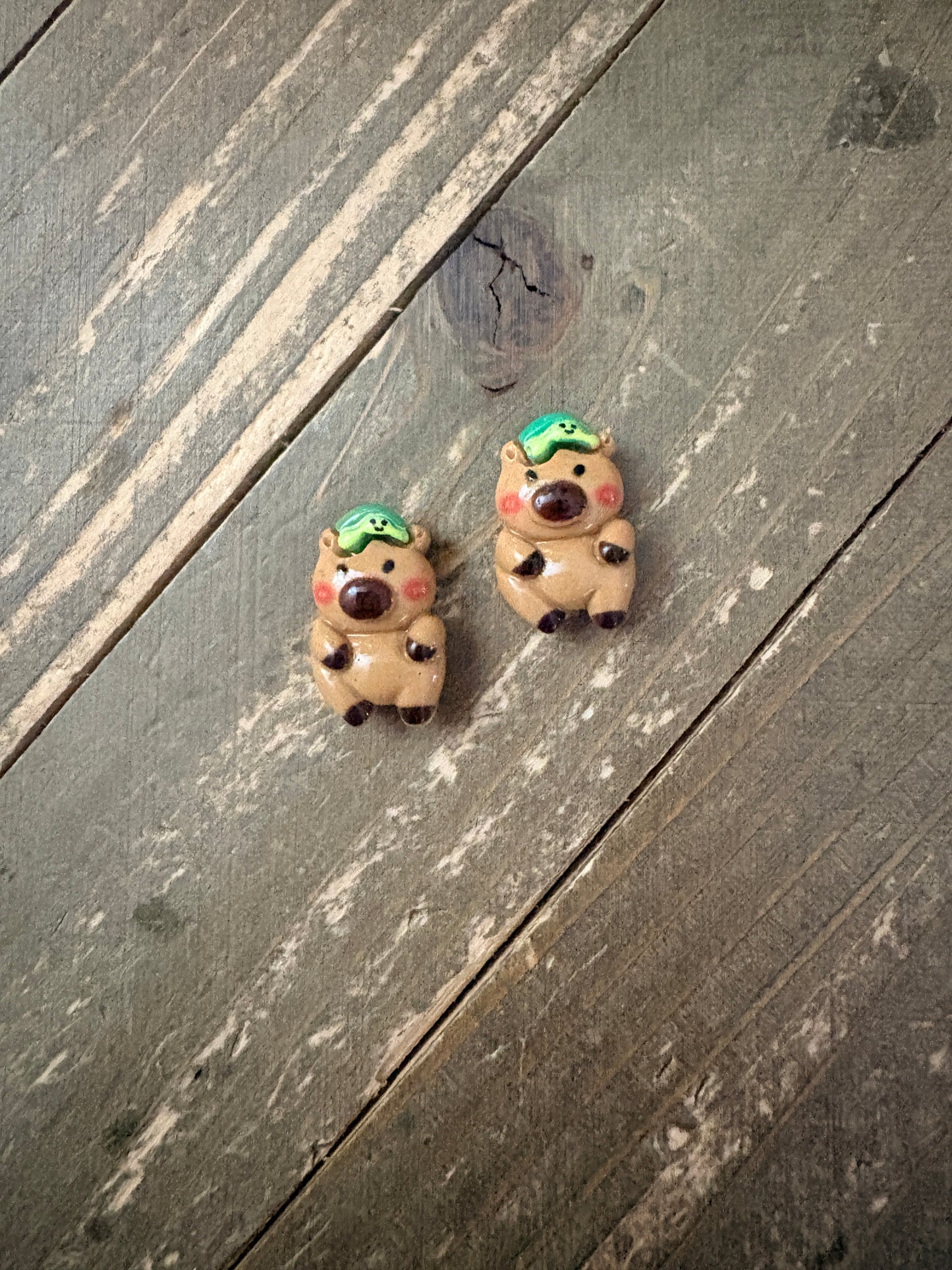 Capybara Stud Earrings — Cute Dressed-Up Capybara (5 Styles)