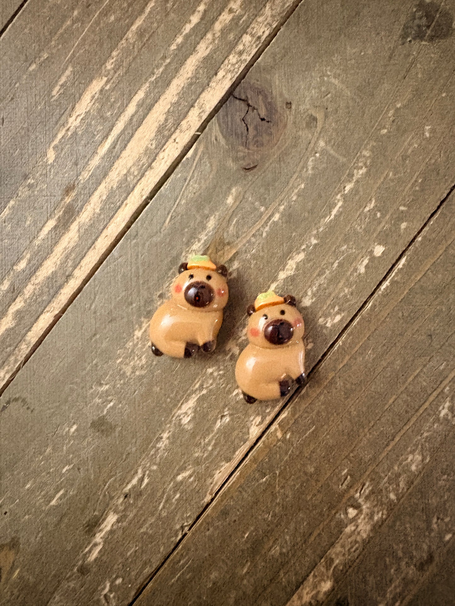 Capybara Stud Earrings — Cute Dressed-Up Capybara (5 Styles)