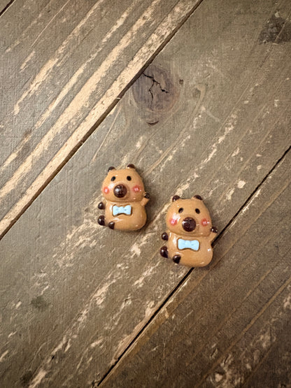 Capybara Stud Earrings — Cute Dressed-Up Capybara (5 Styles)