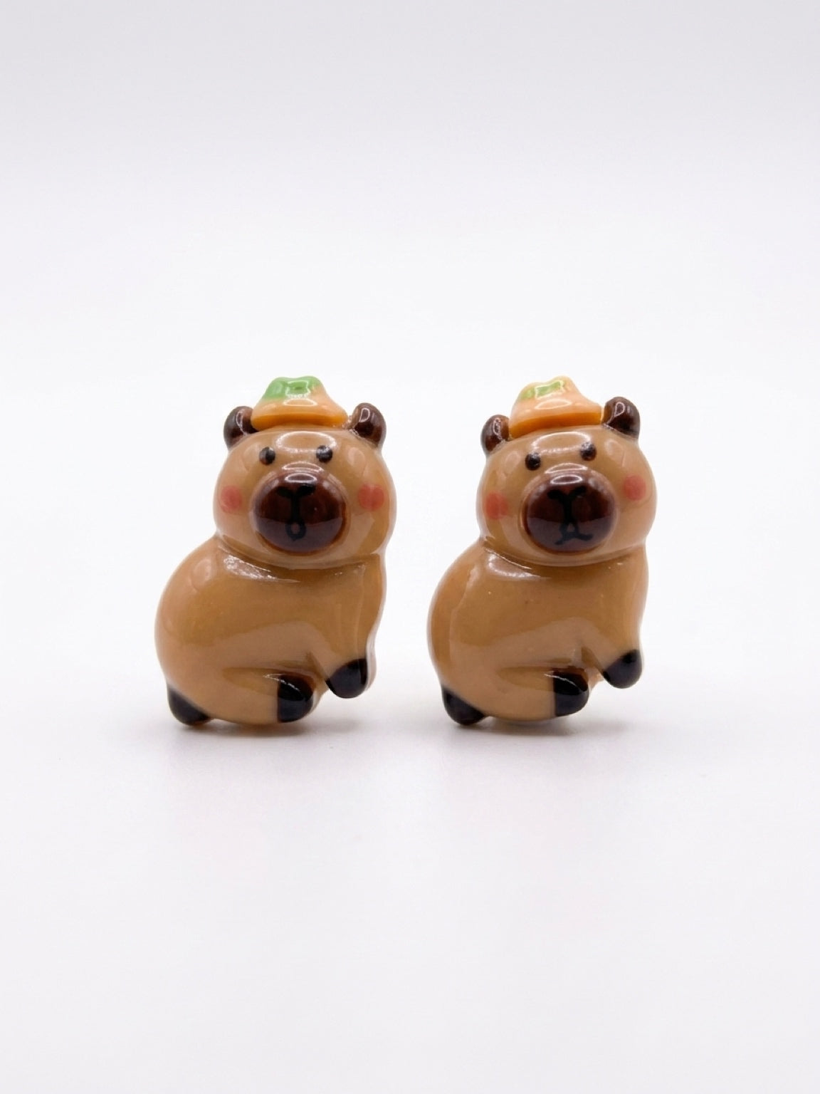 Capybara Stud Earrings — Cute Dressed-Up Capybara (5 Styles)