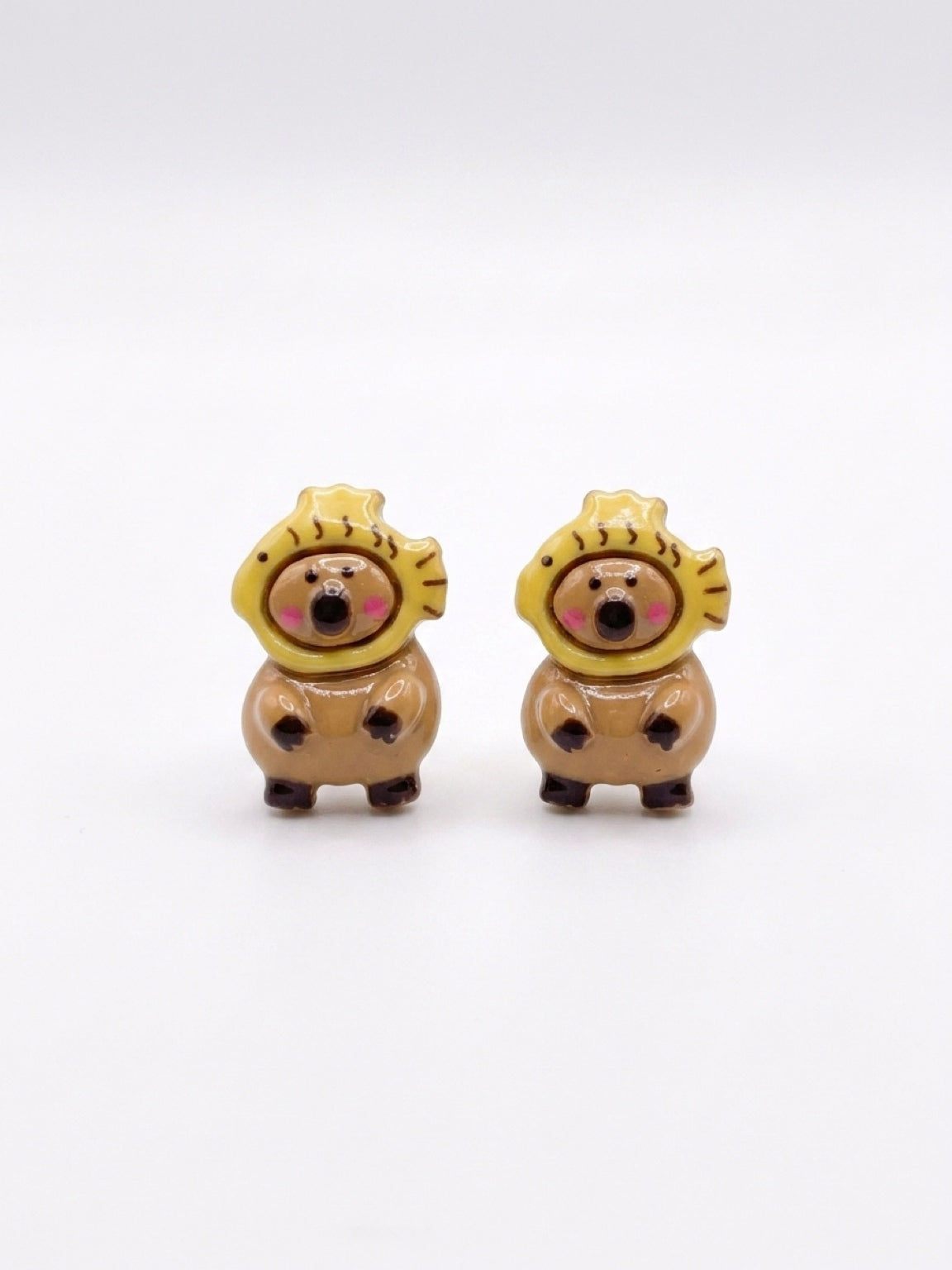 Capybara Stud Earrings — Cute Dressed-Up Capybara (5 Styles)