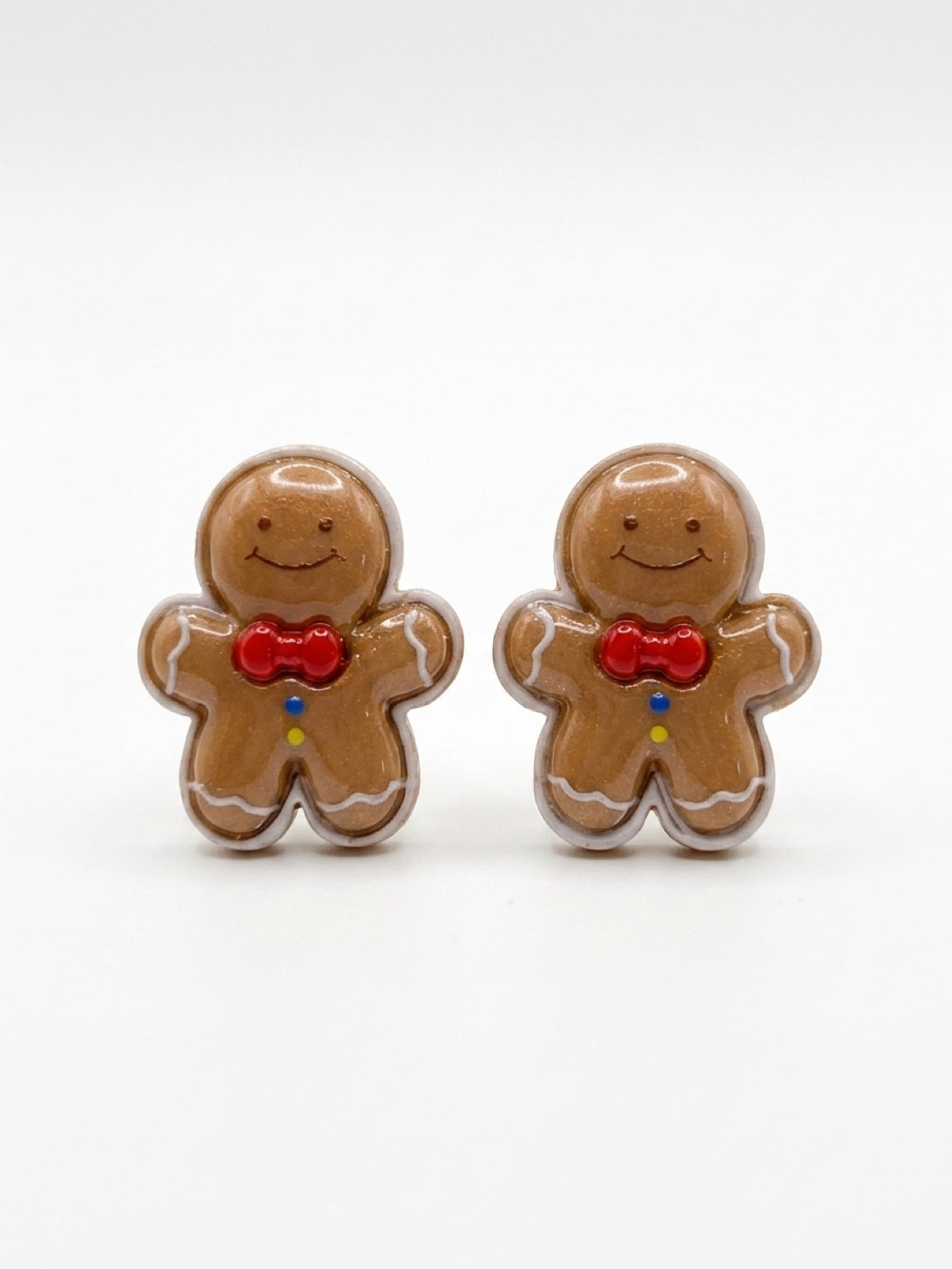 Gingerbread Men Stud Earrings