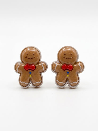 Gingerbread Men Stud Earrings