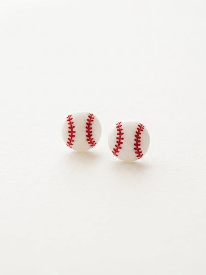 Baseball Stud Earrings