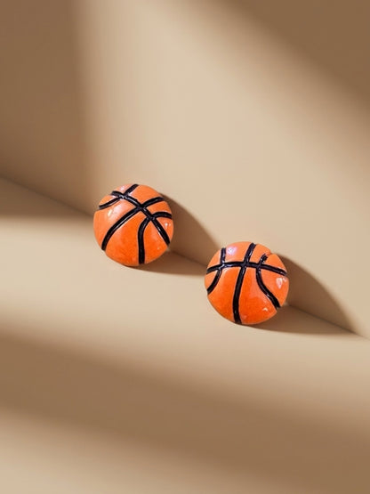 Basketball Stud Earrings