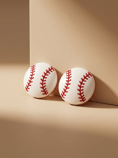 Baseball Stud Earrings