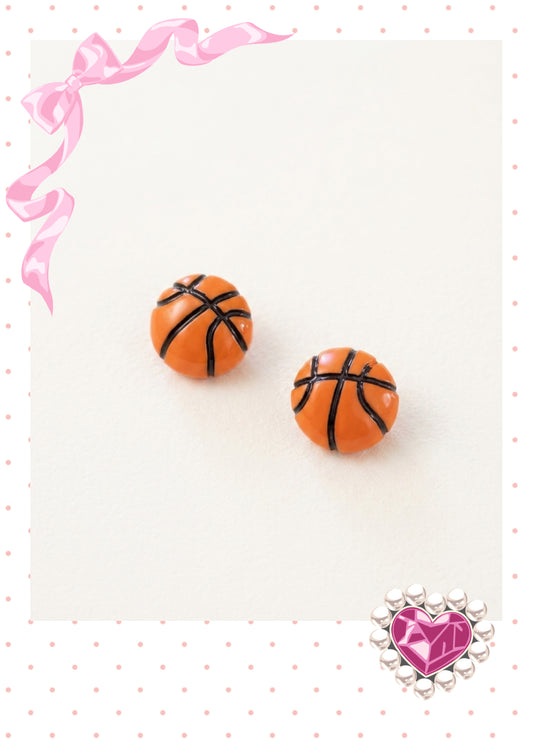 Basketball Stud Earrings