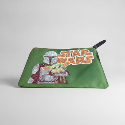 Galaxy-Inspired Character Zippered Pouch — Diamond Art Design
