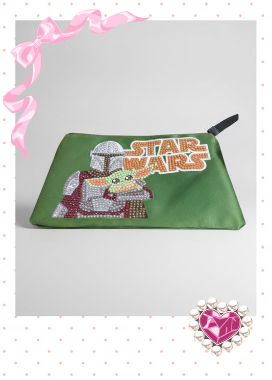 Galaxy-Inspired Character Zippered Pouch — Diamond Art Design