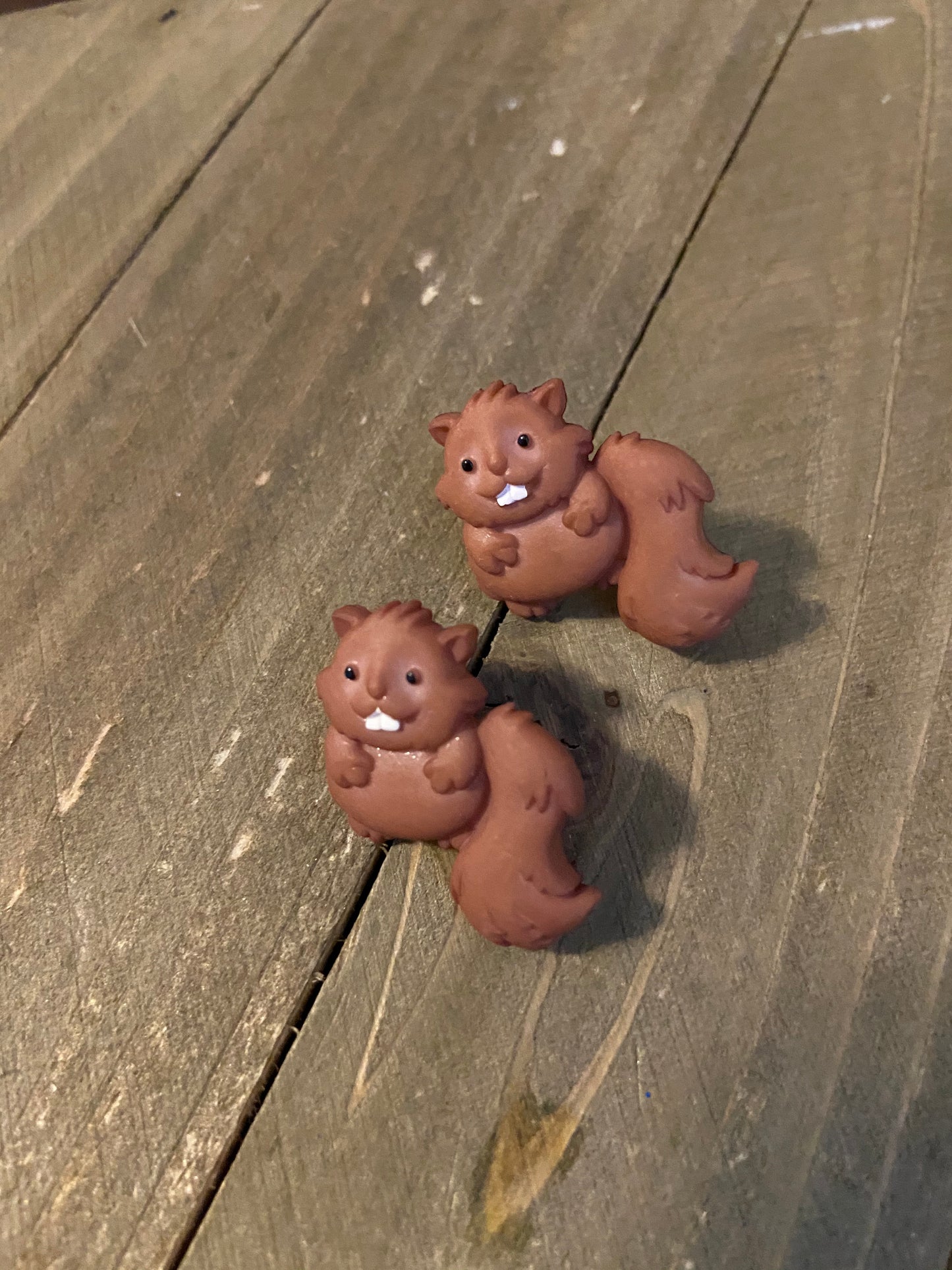 Chubby Beaver Stud Earrings – Cute Woodland Critter Jewelry