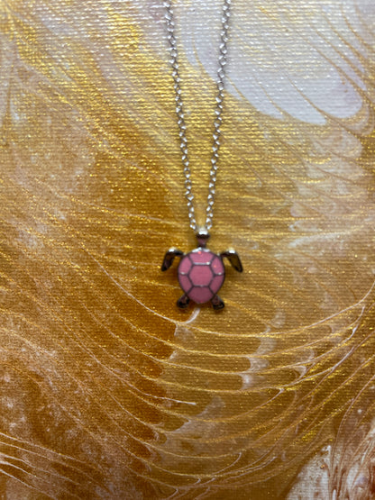 Pink Sea Turtle Jewelry Set (includes necklace &amp; earrings)Pink tiful of LOVE