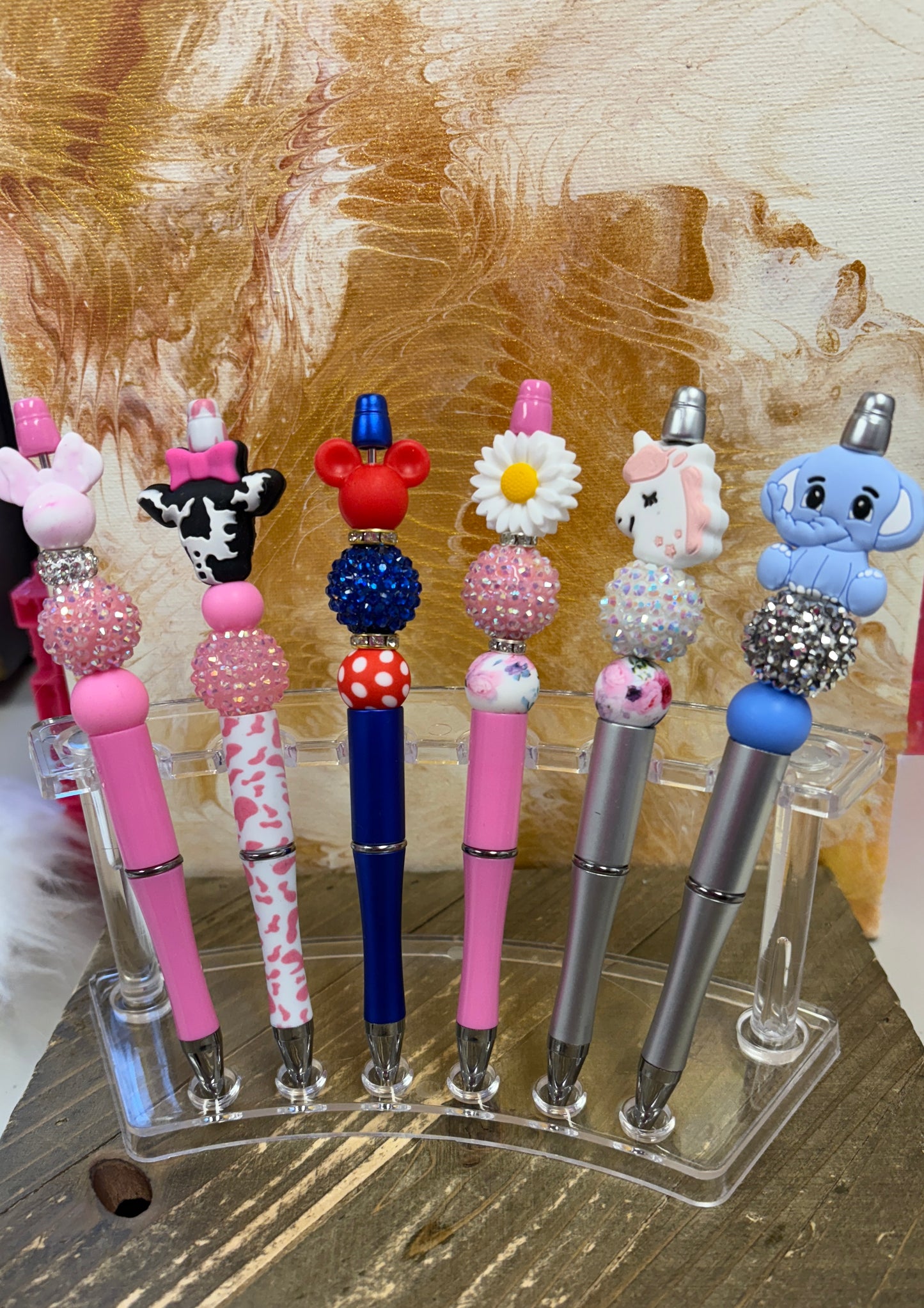 Pens; assorted beads and focal Beads (12 to choose from)