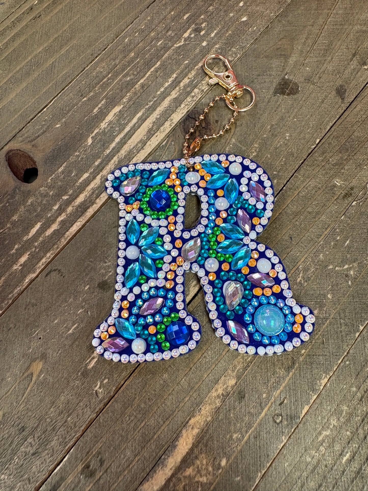 Diamond ART Letters of the  Alphabet Key chain or Ornaments
