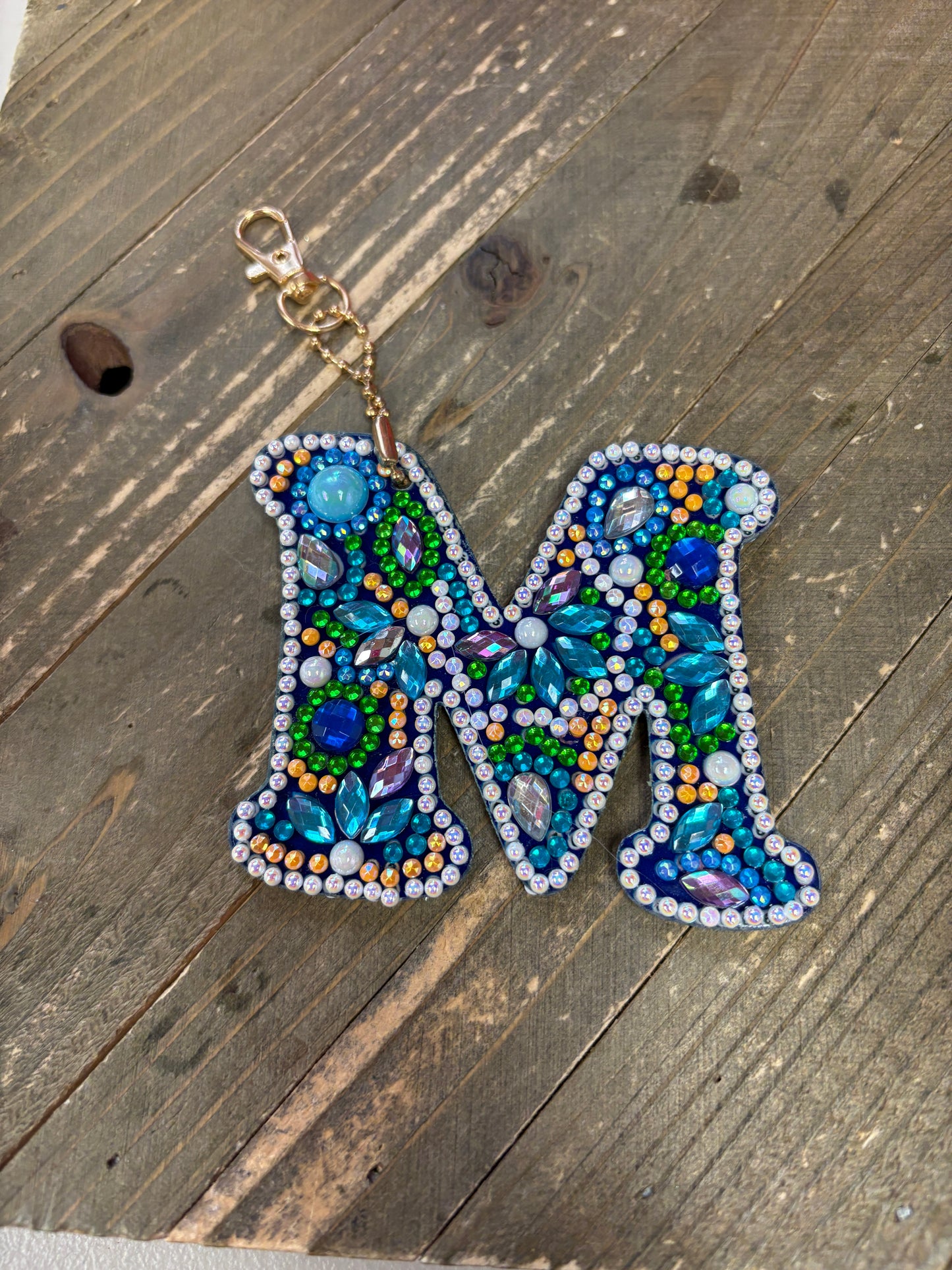 Diamond ART Letters of the  Alphabet Key chain or Ornaments