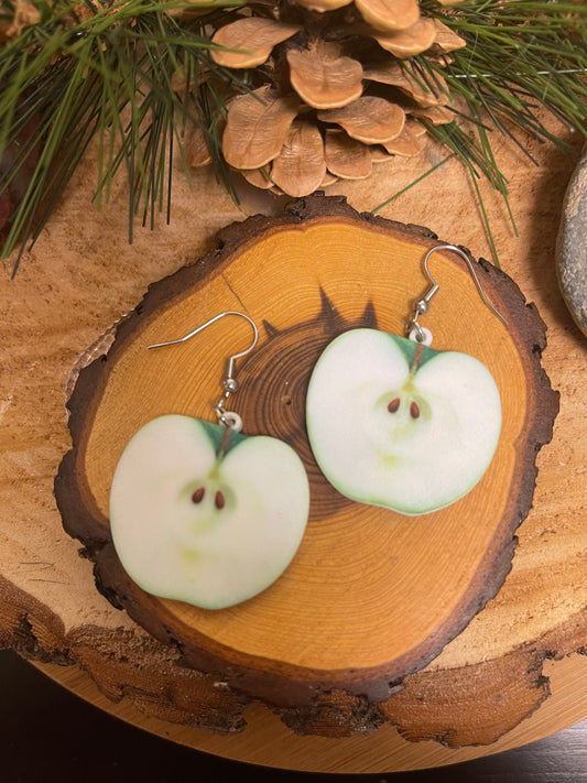 Apple Wire Earrings; one of a kind, fashion jewelry from Alien BatzPink tiful of LOVE