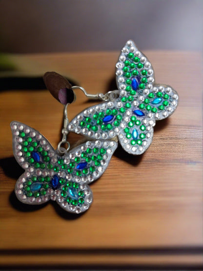 Diamond Painting Butterfly Wire EarringsPink tiful of LOVE