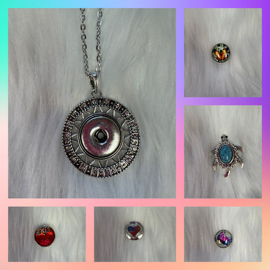 Starter Set-4-Snap Jewelry (5 Snaps & snap pendant with chain)