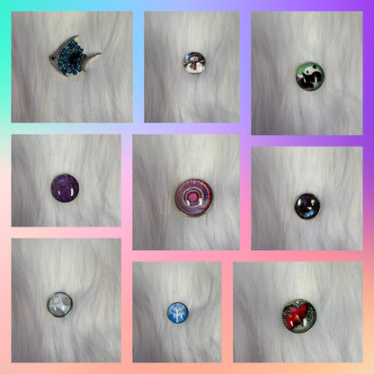Snap Jewelry-Assorted Ginger Snaps Lot ( 9 snaps) Lot 23