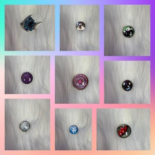 Snap Jewelry-Assorted Ginger Snaps Lot ( 9 snaps) Lot 23