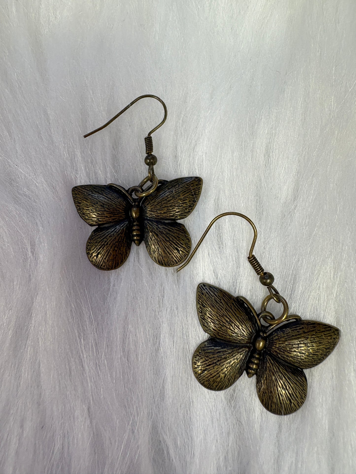 Brass Moth wire Earrings