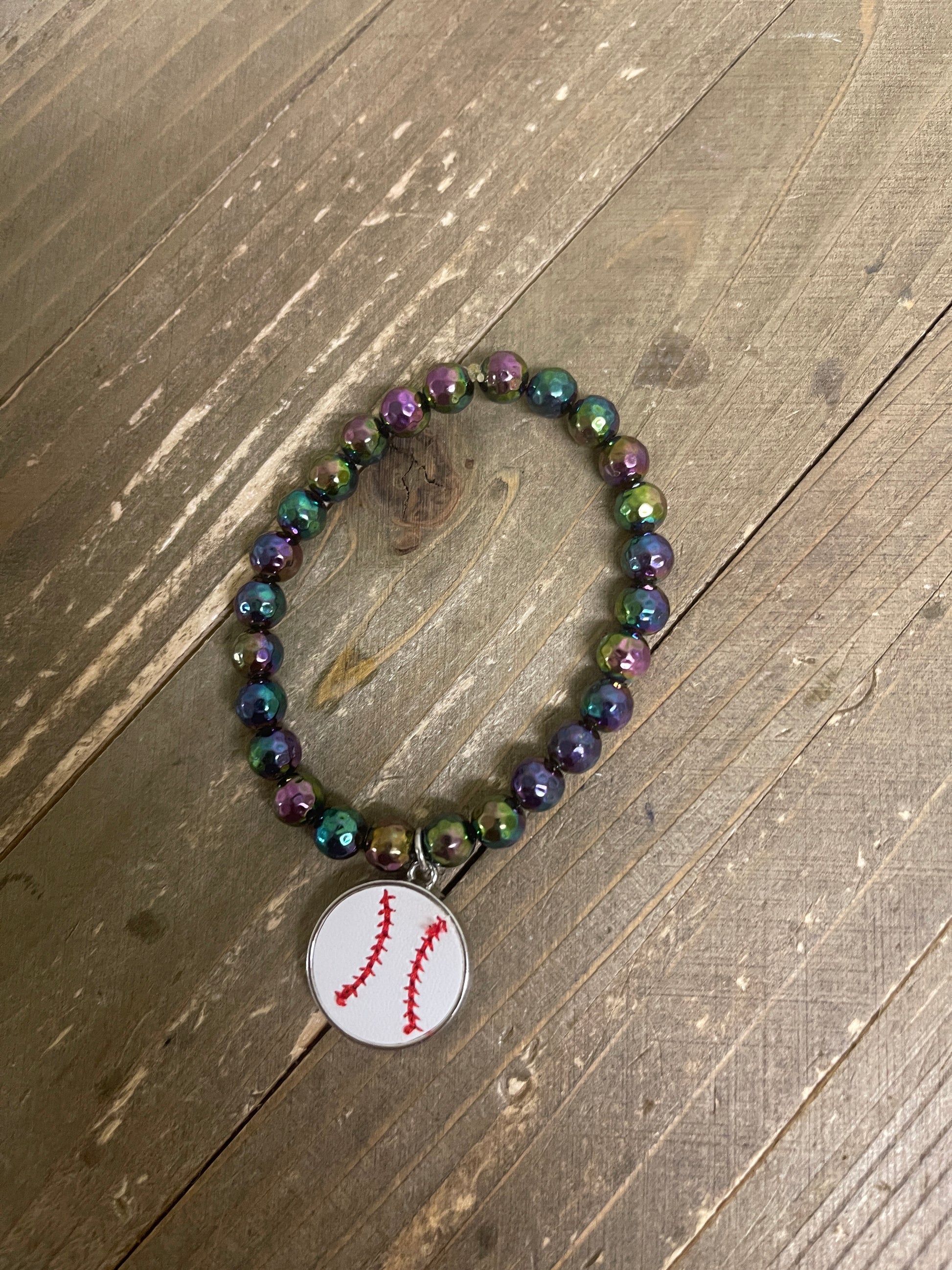 Baseball Jewelry set (earrings, bracelet &amp; necklace)Pink tiful of LOVE