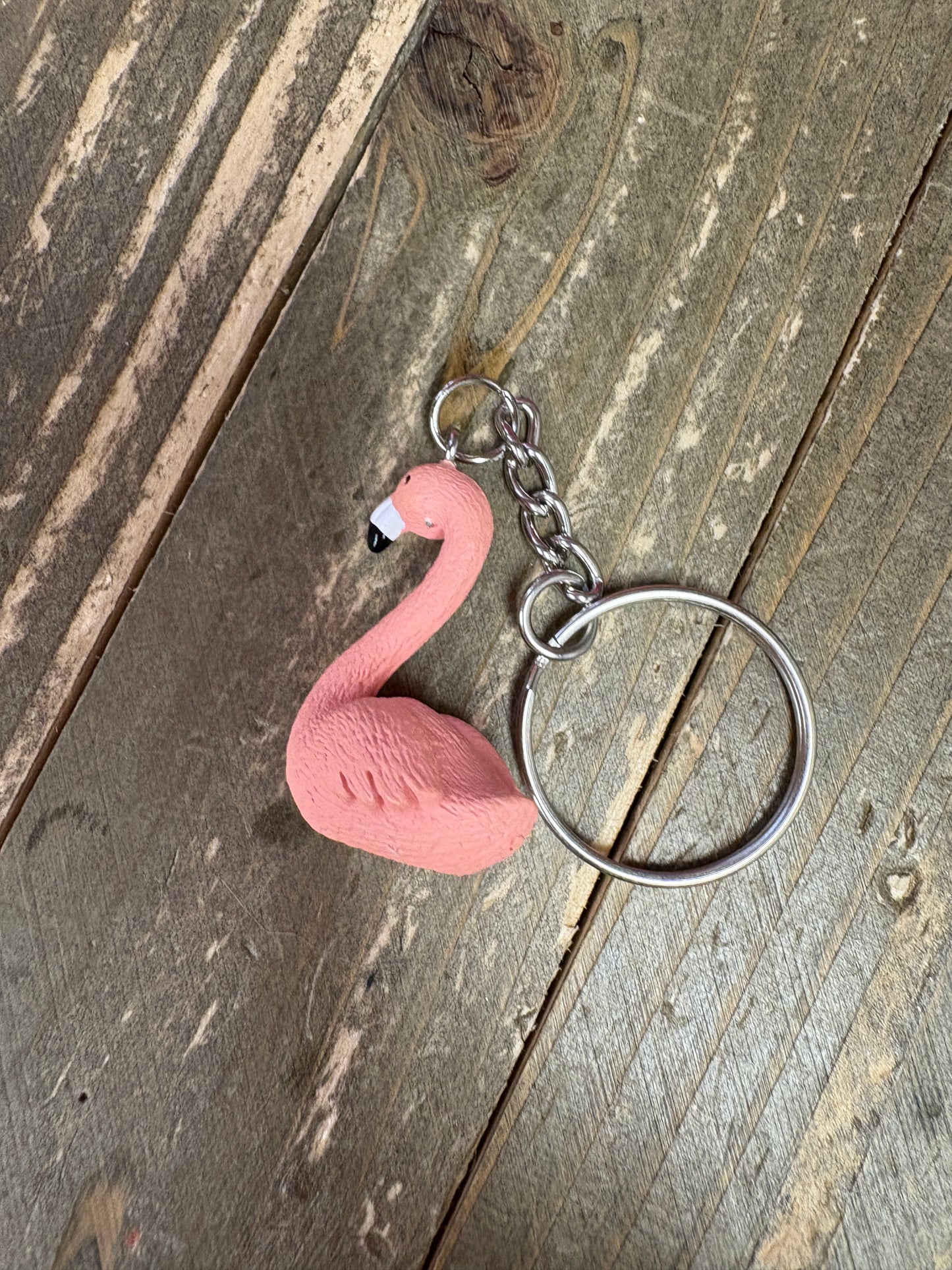 Pink Flamingo Key Chain