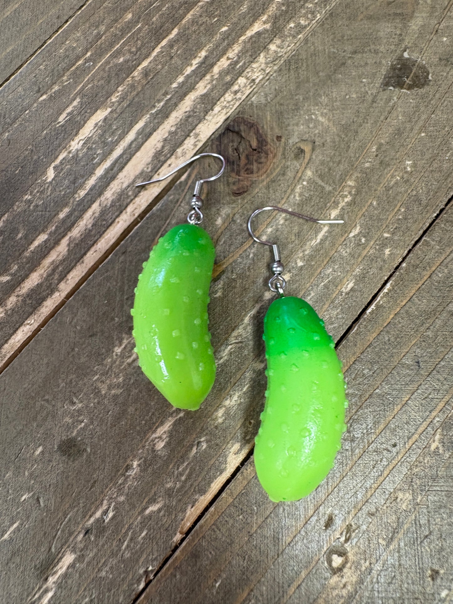 Dill Pickle Wire Earrings