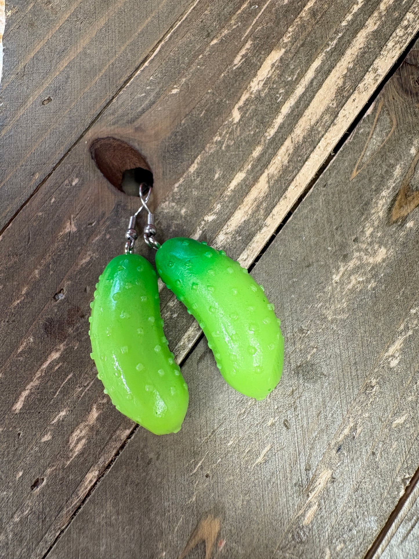 Dill Pickle Wire Earrings