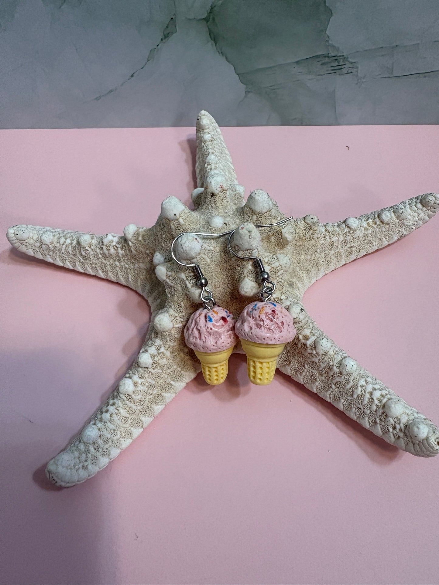 Ice Cream Cone Wire Earrings