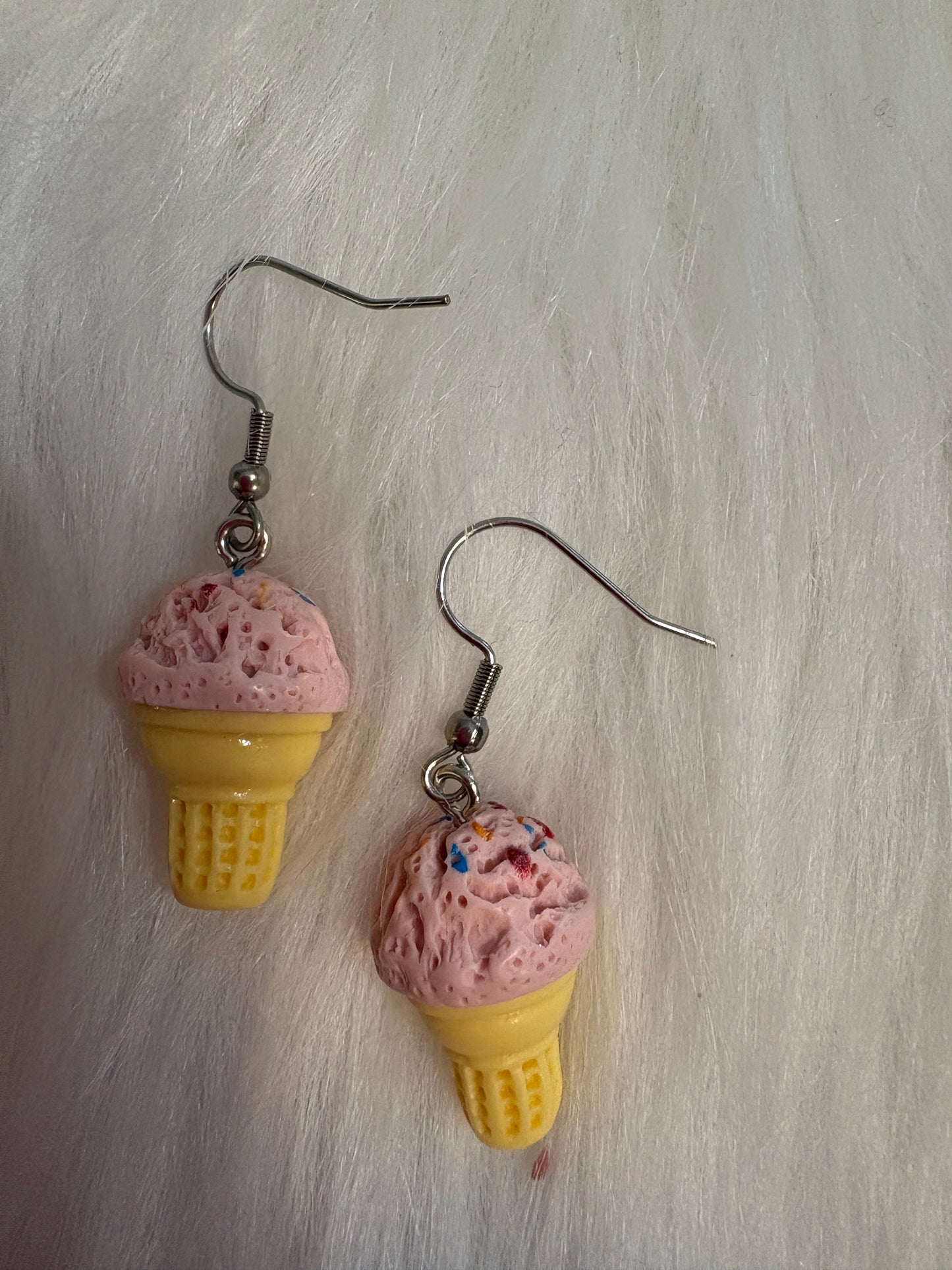 Ice Cream Cone Wire Earrings