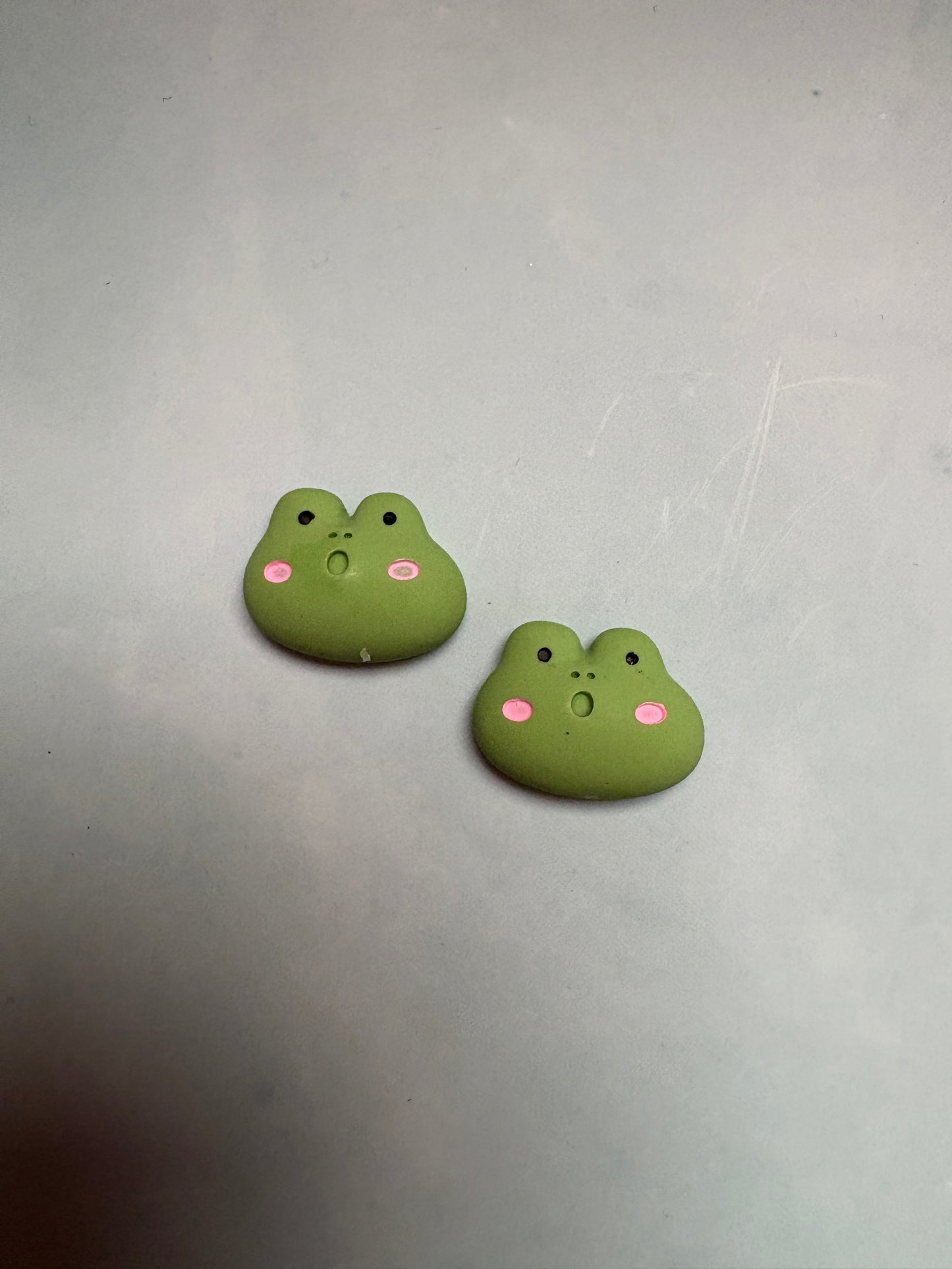 Adorable Green Frog Stud Earrings