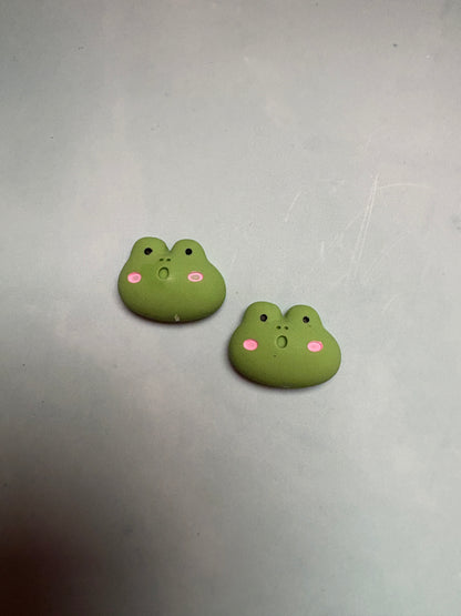 Adorable Green Frog Stud Earrings