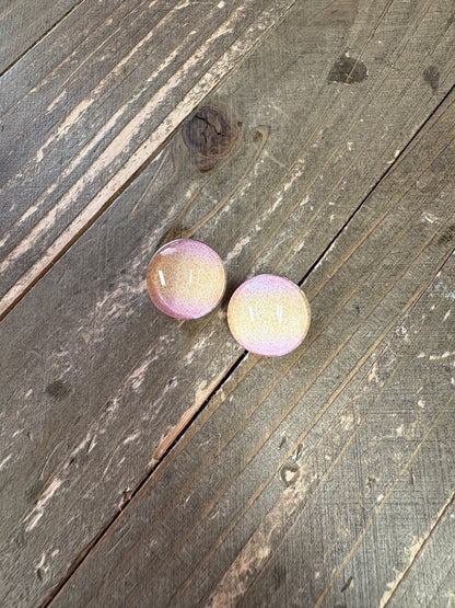 Interchangeable (SNAP) Earrings and 2 matching Sand pattern Snaps