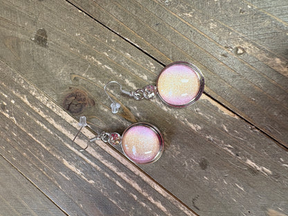 Interchangeable (SNAP) Earrings and 2 matching Sand pattern Snaps