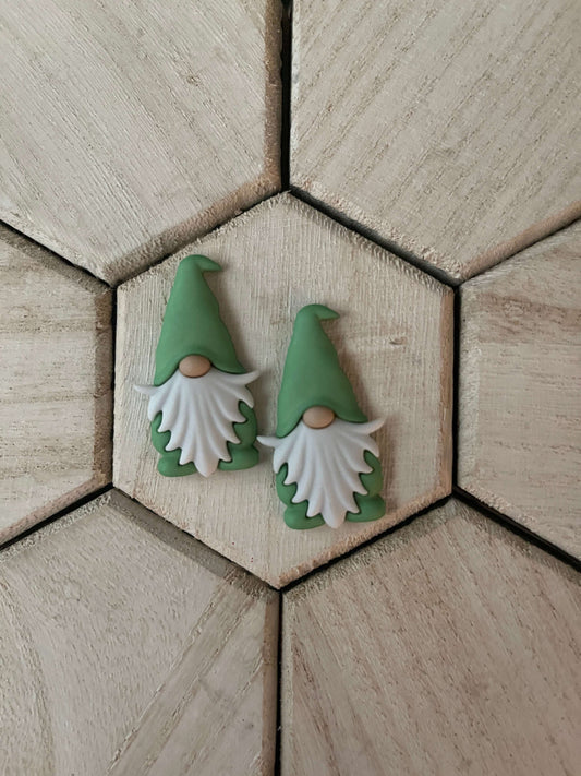 Adorable Gnome in Garden Color of Green EarringsPink tiful of LOVE