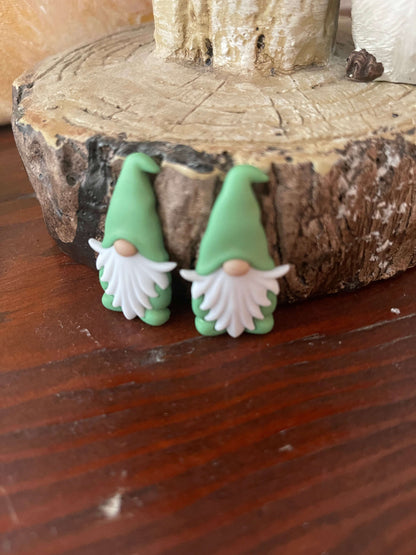 Adorable Gnome in Garden Color of Green EarringsPink tiful of LOVE