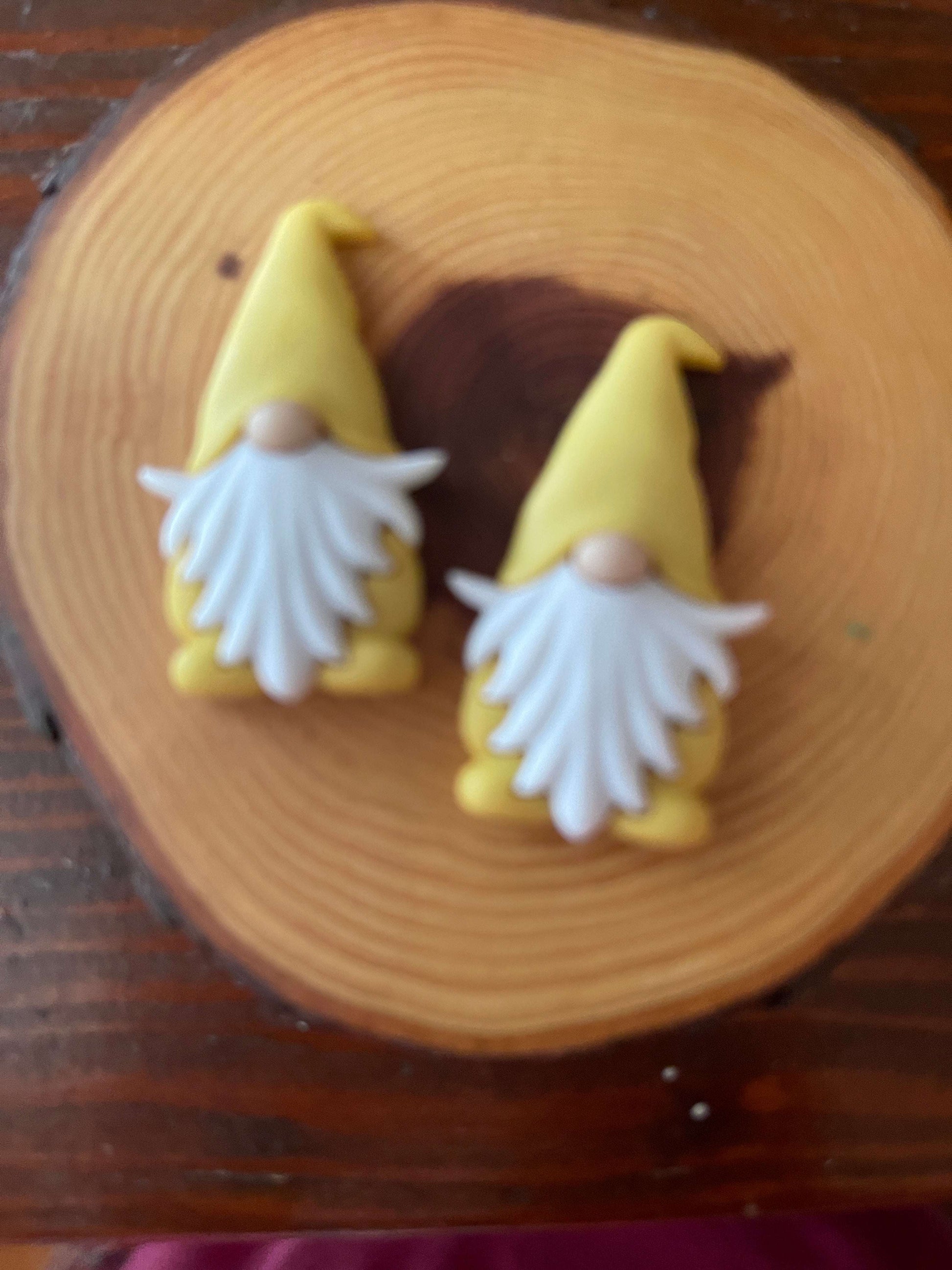 Adorable Gnome in Garden Color of Yellow EarringsPink tiful of LOVE