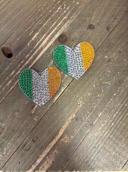 St. Patrick's Day Diamond Painting Wire Earrings (5 to choose)