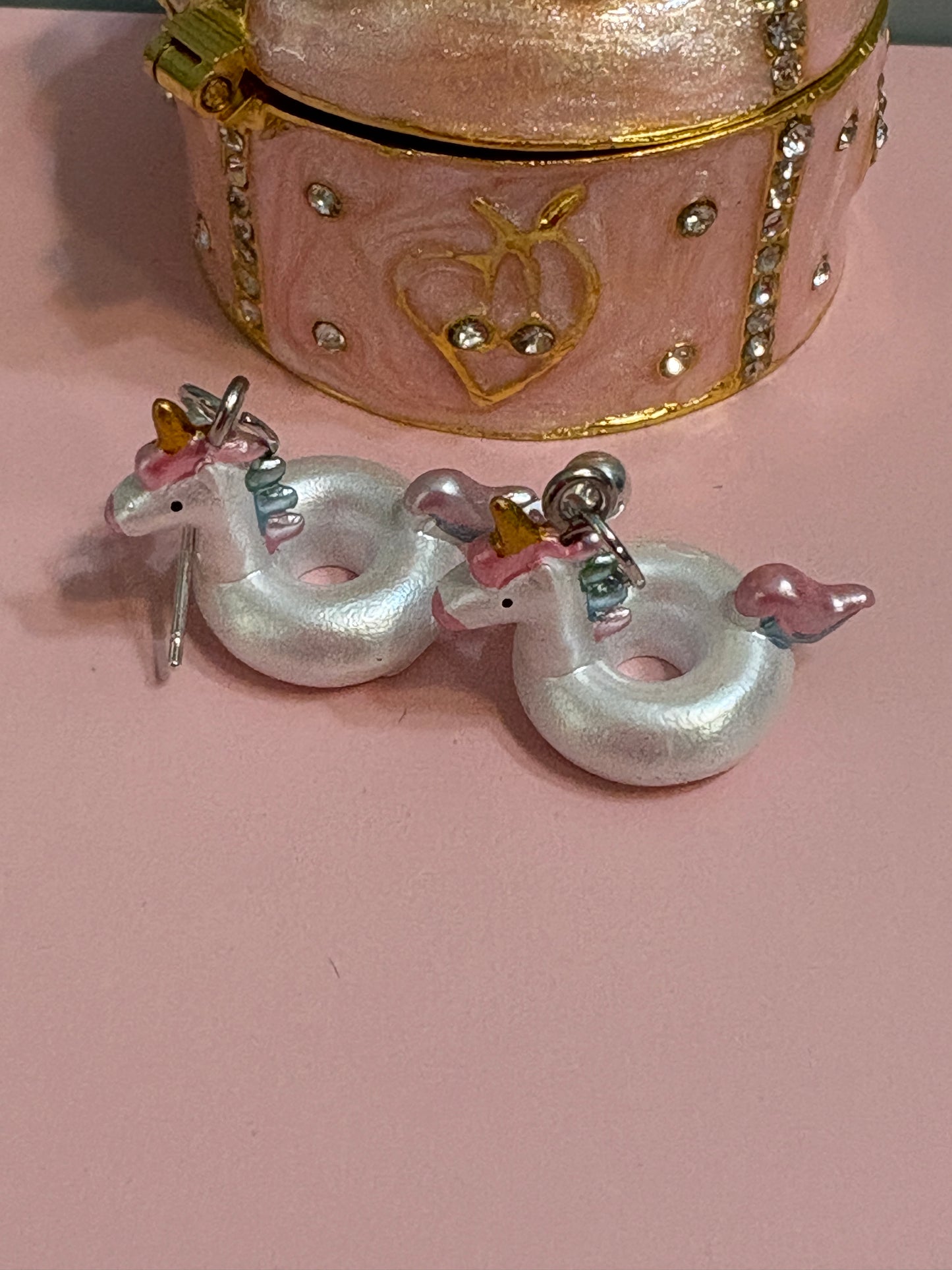 Unicorn Float Ball Post Earrings