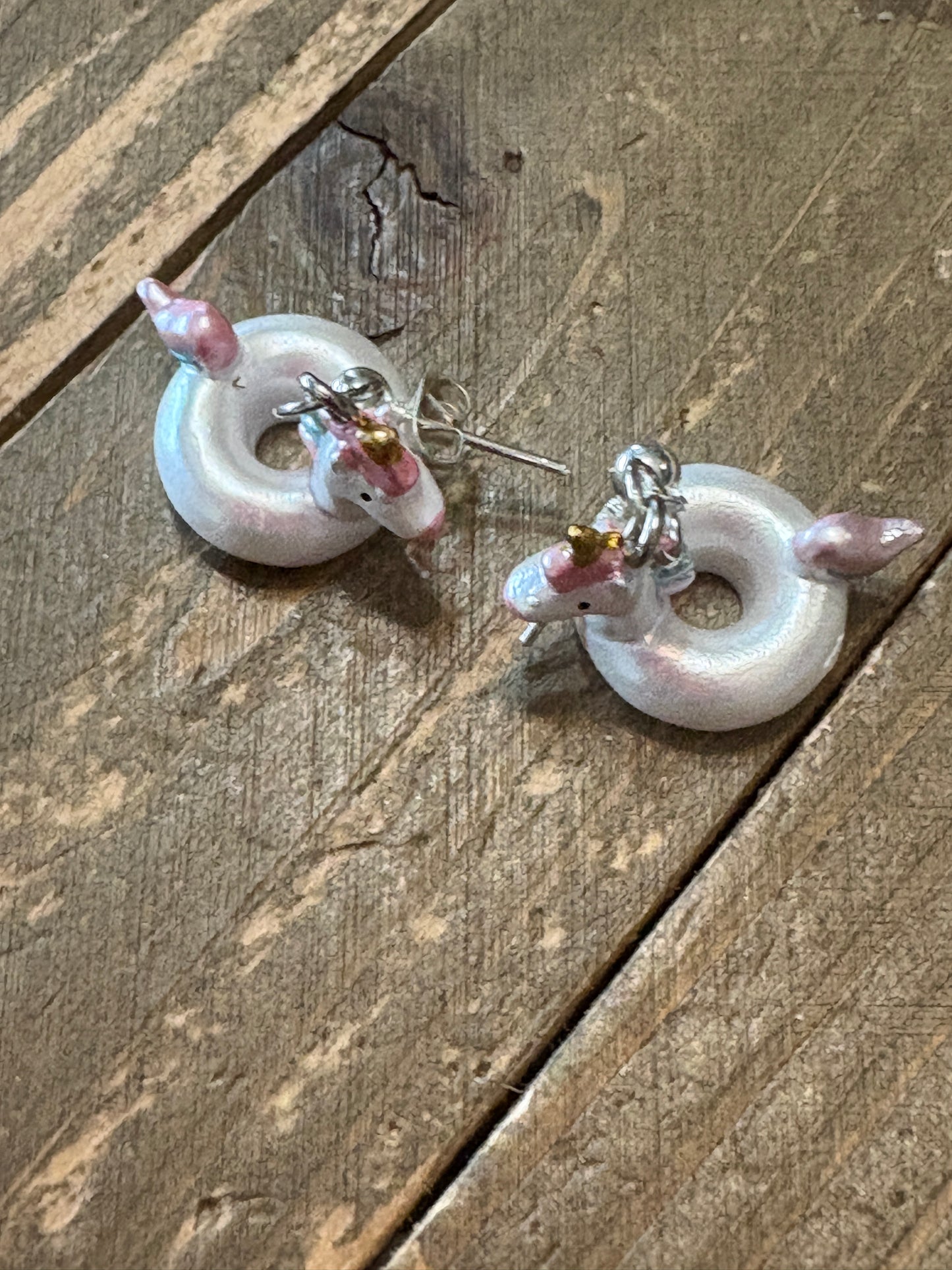 Unicorn Float Ball Post Earrings