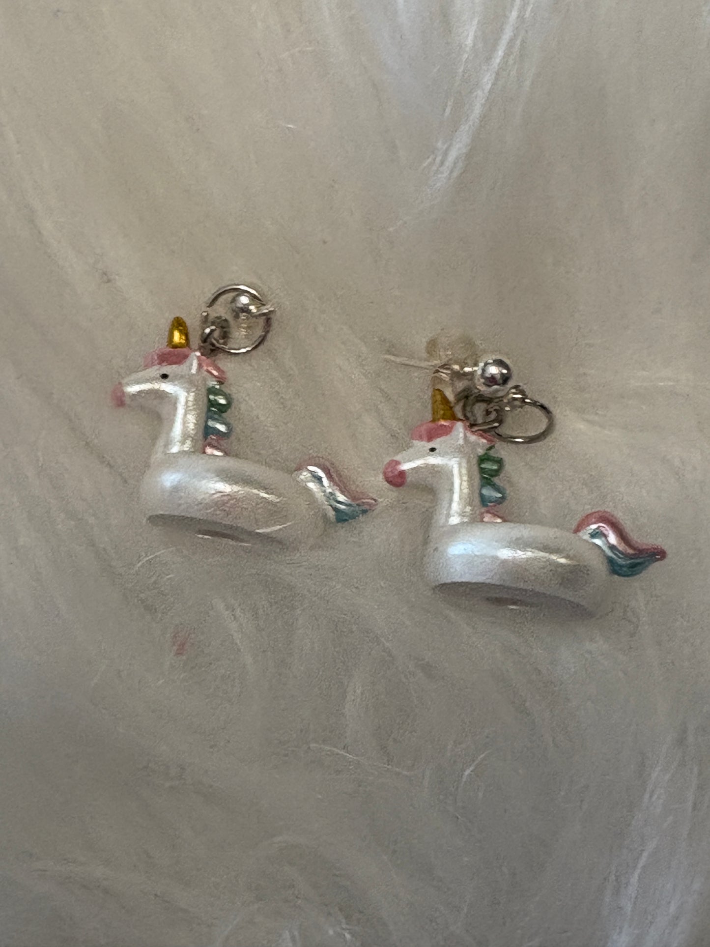 Unicorn Float Ball Post Earrings
