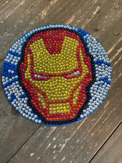 Super Heros Coaster Set; diamond painting;