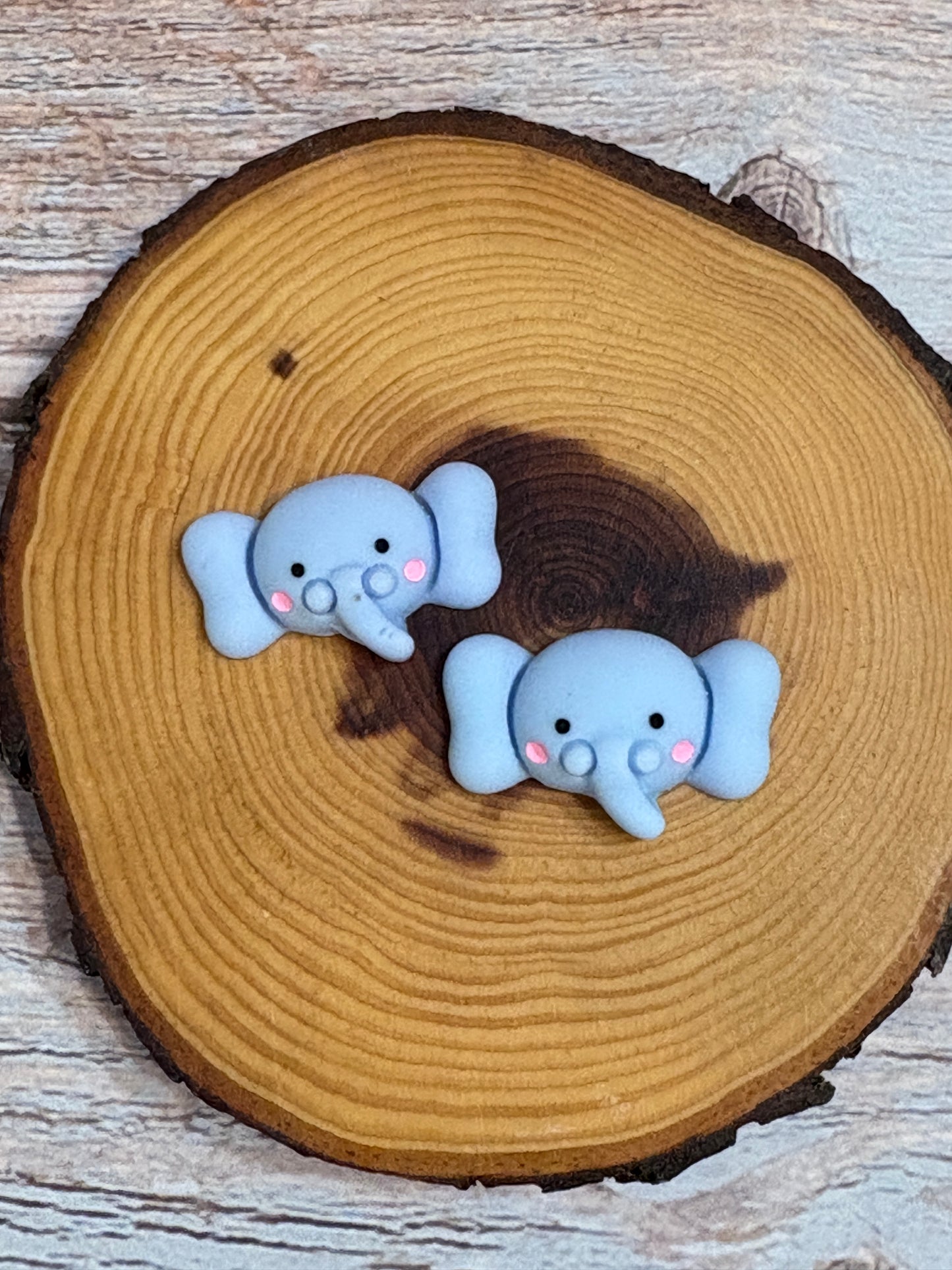 Adorable Happy blue Elephant Stud Earrings
